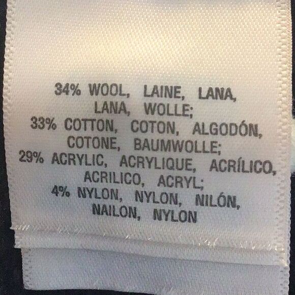 Anthropologie Moth Gray White Chevron Knit Open Front Cardigan Sweater - Picture 14 of 15